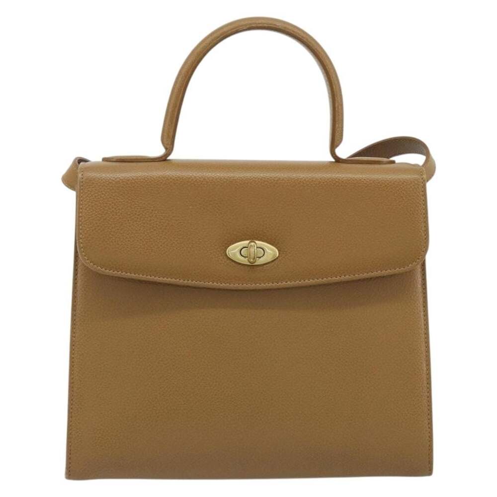 Coach Leather Parker Handbag Brown